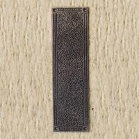 "Inca" Ornate Finger Plate in a Rustic Finish "Inca" Ornate Finger Plate in a Rustic Finish