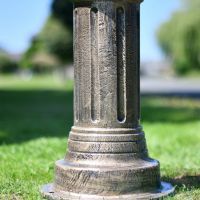 Fluted Cast Iron Lamp Post Column In Antique Gold Fluted Cast Iron Lamp Post Column In Antique Gold