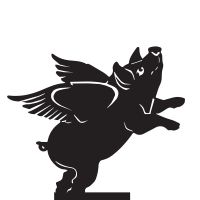 Flying Pig Weathervane Top