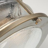 Folly Outdoor Flush Ceiling Light in Brushed Bronze Underside Detail