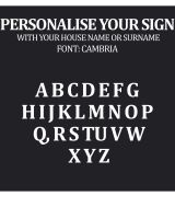 Circular Charming "Ferret" House Sign 