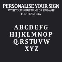 Fonts for House Name Sign 