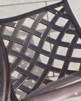 Close Up of the Lattice Pattern on the Seat of the Chair
