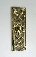 Period style brass finger plate