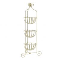 Cream Vegetable Rack three tier