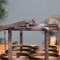 Natural Steel Wine Holder