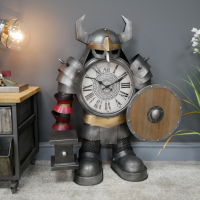 Freestanding Warrior Clock in Situ
