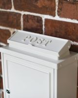 Close-Up of "POST" Lettering on Letter Flap