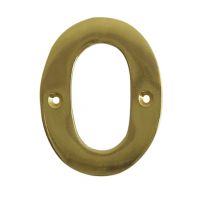 Polished brass face fix letter O