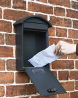 Open Post Box posting a Letter