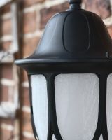 Close Up of Frosted Glass and Curved Roof on Lantern Close Up of Frosted Glass and Curved Roof on Lantern