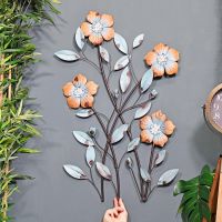 Frosted Leaf Wall Art to Scale