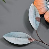 Blue Frosted Leaf Wall Art