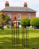 Rustic Finish Steel Garden Obelisks