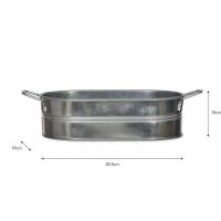 Galvanised Steel Trough Planter Dimensions