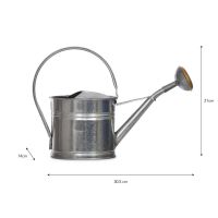 Galvanised Traditional Watering Can Dimensions
