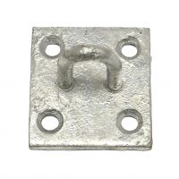 Galvanised Wall Chain Staple Plate For Chain