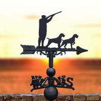 German Wired Pointer Game Season Weathervane in Situb in the Sunset German Wired Pointer Game Season Weathervane in Situb in the Sunset