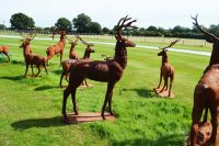 "Grenoch Grove" Cast Iron Stag Sculpture "Grenoch Grove" Cast Iron Stag Sculpture