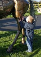 “Brigadier Gerard” Horse sculpture hand made in fabricated steel “Brigadier Gerard” Horse sculpture hand made in fabricated steel