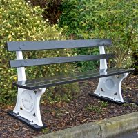 “Parklands” Cast Metal and Wood Bench “Parklands” Cast Metal and Wood Bench