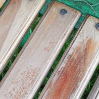 Close up of wooden slats 