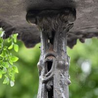 Close up of underneath table top Close up of underneath table top