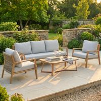 The "Oslo" Five Seater Garden Lounge Furniture Set Digital Illustration Dressed table The "Oslo" Five Seater Garden Lounge Furniture Set Digital Illustration Dressed table