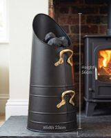 Traditional Norfolk Coal Hod - Brass Handles Traditional Norfolk Coal Hod - Brass Handles