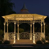 "Lady Leticia Dream Carousel" Bandstand Pavilion in Use Outside Manor House - Manor By The Lake Digital Illustration At Night "Lady Leticia Dream Carousel" Bandstand Pavilion in Use Outside Manor House - Manor By The Lake Digital Illustration At Night