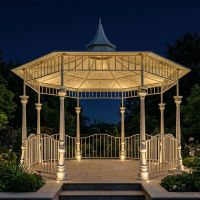 "Lady Millicent" Bandstand Pavilion Being Used At Night Time Digital Illustration "Lady Millicent" Bandstand Pavilion Being Used At Night Time Digital Illustration