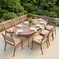 The "Tuscany" 8-Seater Outdoor Dining Set - Terracotta Digital Illustration Dressed Table The "Tuscany" 8-Seater Outdoor Dining Set - Terracotta Digital Illustration Dressed Table