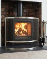 “Claybridge Square” Contemporary Arched Fire Screen in Situ Digital illustration