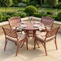 The “Astoria” Deluxe 4-Seater Outdoor Dining Set - Terracotta Digital Illustration Dressed Table The “Astoria” Deluxe 4-Seater Outdoor Dining Set - Terracotta Digital Illustration Dressed Table