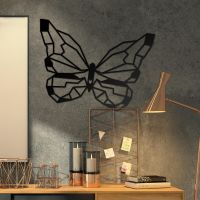 Geometric Butterfly Wall Art in Situ 