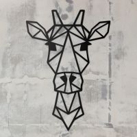 Geometric Wall Art of Giraffe 