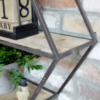 Close-up of the Iron Frame on the Shelf