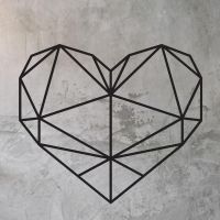Wall Art of Heart in Geometric form 