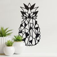 Geometric Steel Pineapple Wall Art in the Home