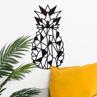 Geometric Steel Pineapple Wall Art in the Home in the Sitting Room