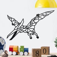 Geometric Iron Pterodactyl Wall Art in the Home