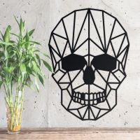 Geometric Skull Wall Art in Situ Geometric Skull Wall Art in Situ