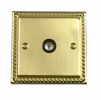 Georgian Rope Border TV Aerial Socket Plate