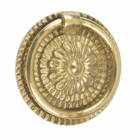 Sunflower Cabinet Handle Finished in Polished Brass Sunflower Cabinet Handle Finished in Polished Brass