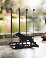 German Shorthair Pointer Boot Rack kept outside