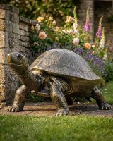 Giant Cast Aluminium Tortoise Sculpture digital illustration