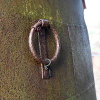 Rings on the Side of the Rustic Planter