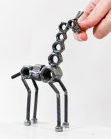 Scale image of scrap metal art sculpture