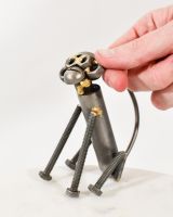 Scale image of scrap metal art sculpture Scale image of scrap metal art sculpture