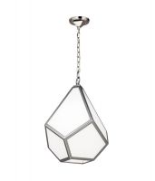 "Mayfair Court" Glass & Metal Artistic Hanging Light